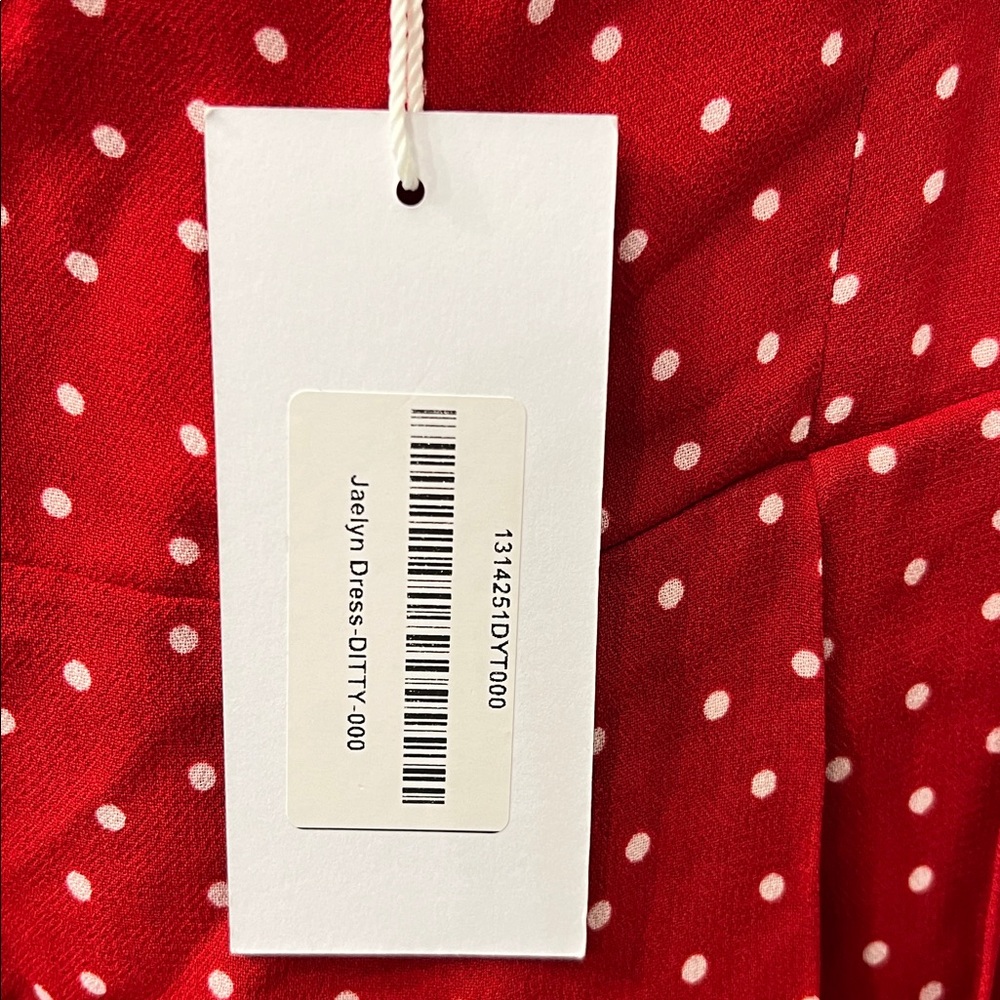 Reformation Red Polka Dot Maxi Dress - Picture 6 of 11